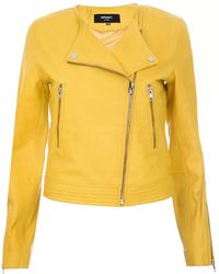 Infinity Leather - Collarless Biker Jacket-Padova - Lyst