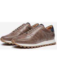 Oliver Sweeney - Hand Finished Calf Leather Retro Trainers - Lyst
