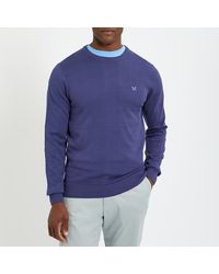 Crew - Deep Cobalt Crew Neck Jumper - Lyst