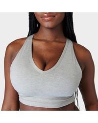 Sweaty Betty - Light Marl Gaia Yoga Bra - Lyst