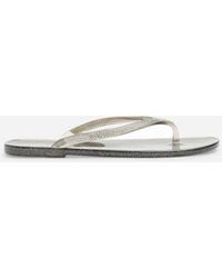 Where's That From - Giuliana Glitter Toe Post Flip Flops - Lyst