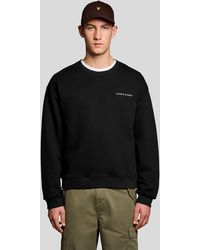 Lyle & Scott - Script Heavyweight Loopback Crew Neck Sweatshirt - Lyst