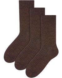 Steve Madden - 3 Pairs Alpaca Wool Winter Thick Warm Boot Socks - Lyst