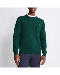 GANT - Crew Neck Wool Blend Jumper - Lyst