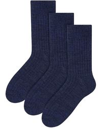 Steve Madden - 3 Pairs Alpaca Wool Winter Thick Warm Boot Socks - Lyst