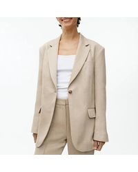ARKET - Linen Single Breasted Blazer - Lyst