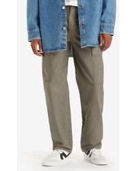 Levi's - Khaki Cargo Straight Trousers - Lyst