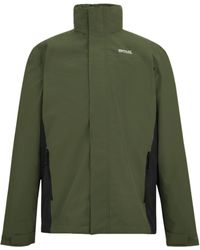 Regatta - Waterproof Jacket Matt Ii Recycled Polyester Dark Khaki - Lyst