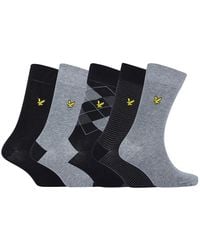 Lyle & Scott - Harold Argyle/Stripe/ Marl Socks - Lyst