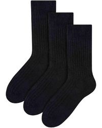 Steve Madden - 3 Pairs Alpaca Wool Winter Thick Warm Boot Socks - Lyst