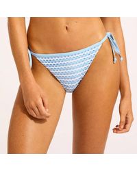Seafolly - Powder/ Hipster Tie Side Bikini Bottoms - Lyst