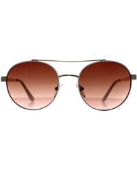 Guess - Round Gradient Gf0367 Sunglasses - Lyst