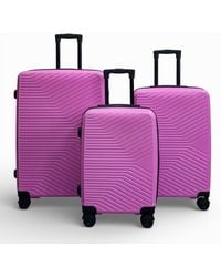 Infinity Luggage - Hardshell Suitcase Robust 8 Wheel Cabin Luggage Case - Lyst