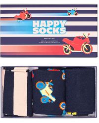 Happy Socks - 3-Pack Motorcycle Socks Gift Set - Lyst