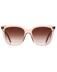 Calvin Klein - Cat Eye Transparent Rose Peak Gradient Ck23506S - Lyst