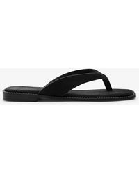 Where's That From - Elvira Square Toe Flip Flop Sandal - Lyst