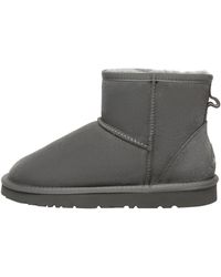 EVER AU - Ostrich Leather Short Boots - Lyst