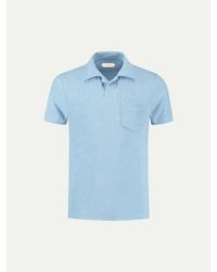 Aurélien - Light Terry Polo Shirt - Lyst