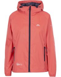 Trespass - Waterproof Jacket Qikpac Polyamide Pu Coating Peach Blush - Lyst