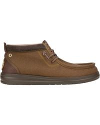 HEYDUDE - Dark Wally Mid Gripr Boots - Lyst