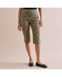 Albaray - Animal Twill Pedal Pusher Trousers - Lyst