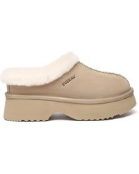 EVER AU - Savanna Ankle Chunky Platform Sheepskin Boots - Lyst