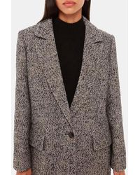 Whistles - Multi Noa Herringbone Wool Blend Blazer - Lyst