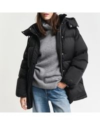 GANT - Mid Length Down Jacket - Lyst