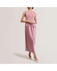 Ted Baker - Ammil Knit Bodice Midaxi Dress - Lyst