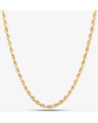 T.H.Baker - 9Ct Inch Rope Chain 1.12.0174 - Lyst