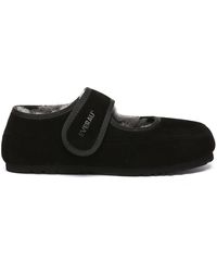 EVER AU - Adjustable Strap Sheepskin Slippers - Lyst