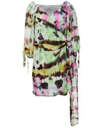Devotion - Tie-Waist Short Dress - Lyst