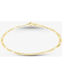 T.H.Baker - 9Ct 7.5 Inch Fine Figaro Chain Bracelet Sffp-230-9Y-7.5 - Lyst