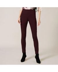 Phase Eight - Burgundy Amina Cotton Blend Jegging - Lyst