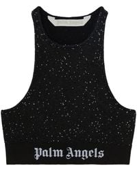 Palm Angels - Knitted Logo Top - Lyst