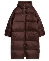 ARKET - Down Long Puffer Coat - Lyst