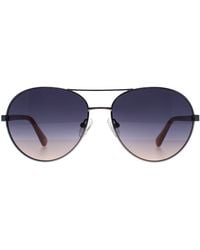 Guess - Aviator Shiny Light Nickeltin Gradient Gu5213 - Lyst