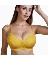 Deja Day - Emma Mustard Ultimate Comfort Wireless Bra - Lyst