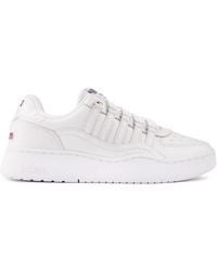 K-swiss - K-Swiss Cannoncourt Leather Trainers - Lyst