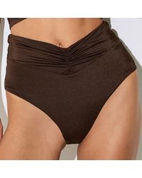 Reiss - Maisie High Waisted Ruched Bottoms - Lyst