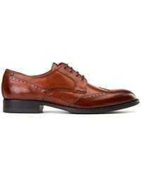 Base London - Tan Bell Brogue Shoe - Lyst