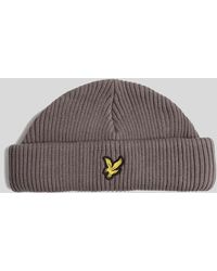 Lyle & Scott - Cotton Ribbed Beanie - Lyst