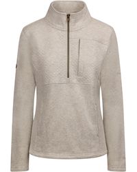 Trespass - Fleece Top Hoxie Polyester Cream Marl - Lyst