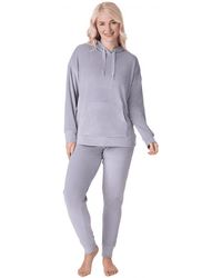CAMILLE - Supersoft Velour Loungewear Pyjama Set - Lyst