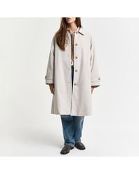 GANT - Sand Relaxed Car Coat - Lyst
