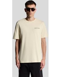 Lyle & Scott - Script Logo Cotton Crew Neck T-Shirt - Lyst