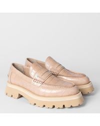 Paul Smith - Stone Felicity Croc Chunky Loafers - Lyst