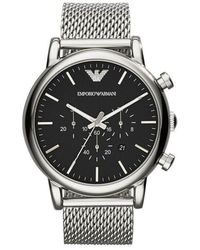 Emporio Armani - Ar1808 46Mm Classic Chronograph Dial Watch - Lyst