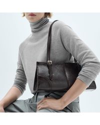 Mango - Fine Knit Turtleneck Jumper - Lyst