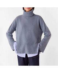 Whistles - Light Wool Mix Roll Neck Jumper - Lyst